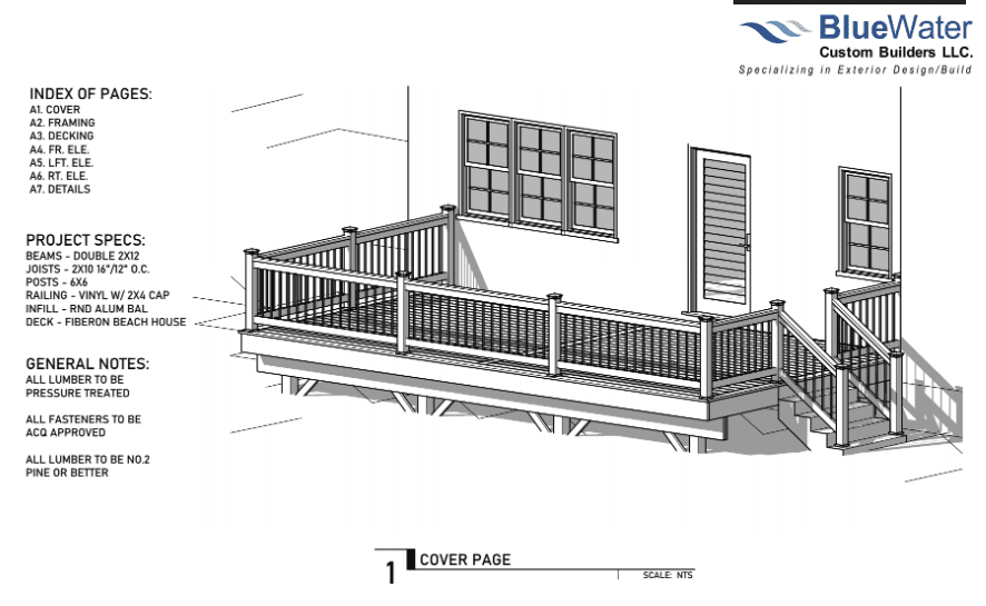 Project Specification for new deck